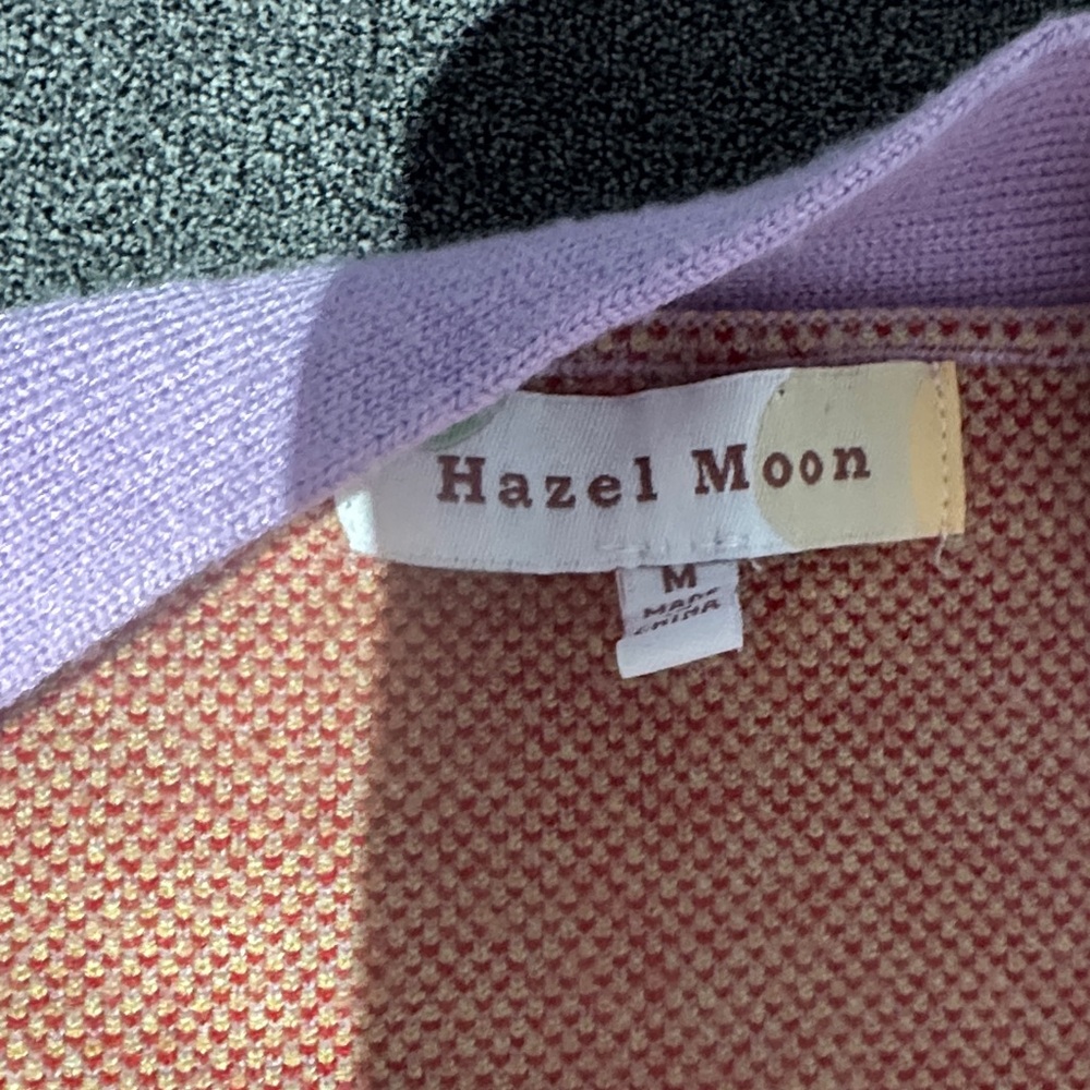 Hazel Moon Y2K 2PC! Lavender & Floral Top + Cardigan DUO SET (size: Medium) - Picture 2 of 13